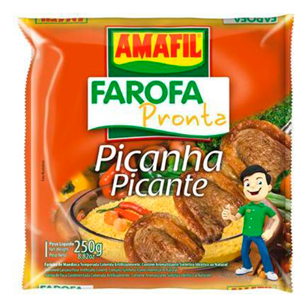 FAROFA MANDIOCA AMAFIL 250G PICANHA (10)