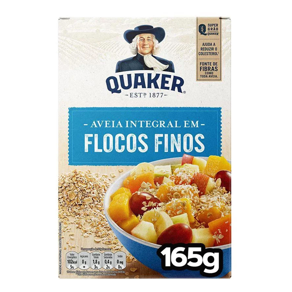 AVEIA QUAKER 165GR FLOCOS FINOS PCT (28)