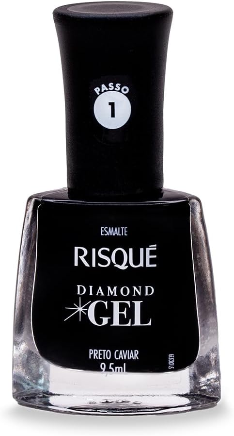 ESMALTE RISQUE 9,5ML DGEL PRETO CAVIAR (144)