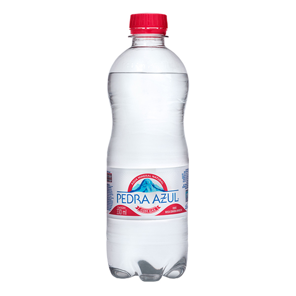 AGUA MINERAL PEDRA AZUL PET 0330ML COM GAS (12)