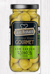 AZEITONA VERDE GRAN ROMANO 200G VD GOURMET C/CAROCO (12)