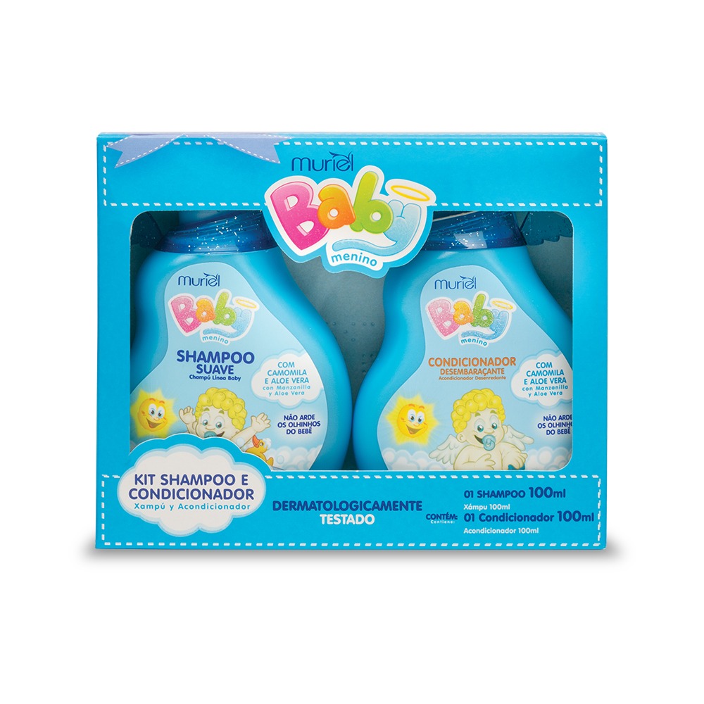 KIT SH+COND MURIEL BABY 100ML AZUL (12)