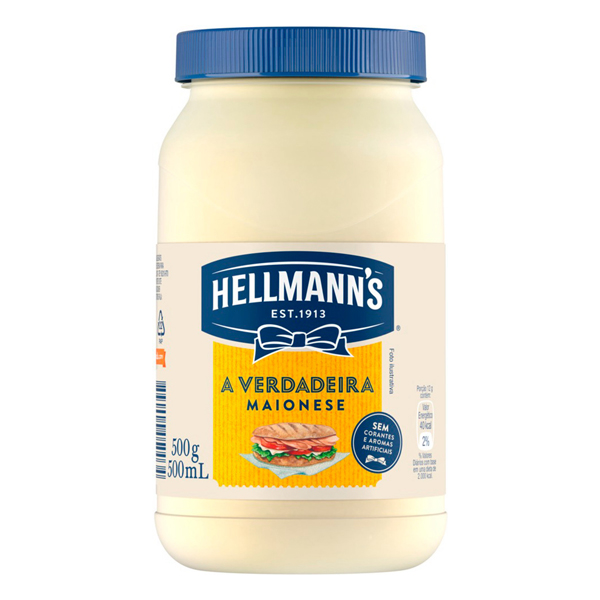 MAIONESE HELLMANNS 500G PET (12)