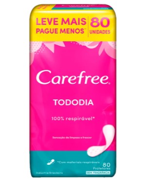 ABS CAREFREE PROT DIAR 80UN TODO DIA S/PERFUME L+P- (10)