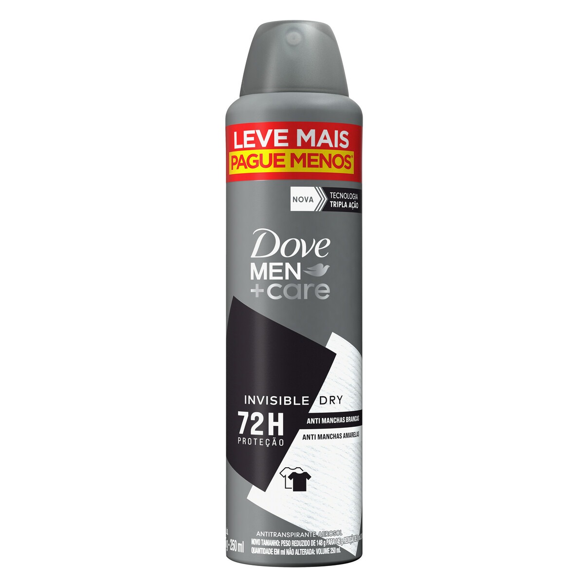 DES DOVE AERO 250ML/148G MASC INVISIBLE DRY (12)