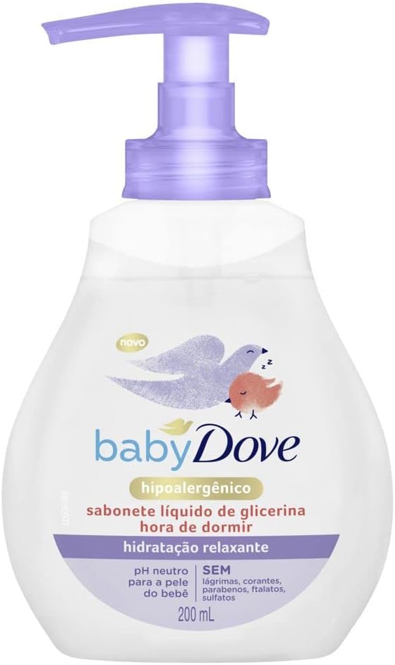 SAB DOVE LIQ BABY 200ML HORA DORMIR (12)