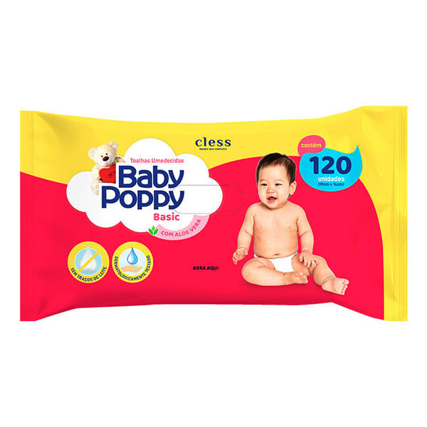 TOALHA UMED BABY POPPY BASIC 120UN (24)