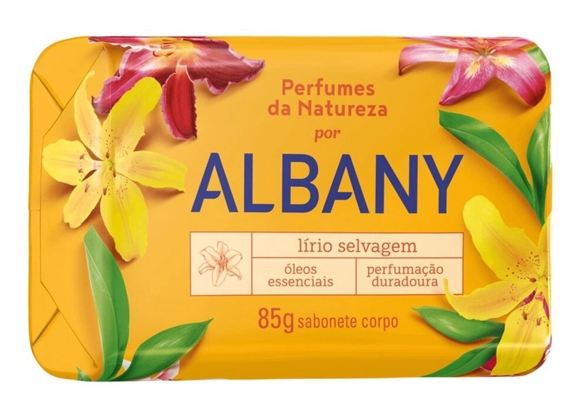 SABONETE ALBANY 85G PERFUME LIRIO SELVAGEM (108)