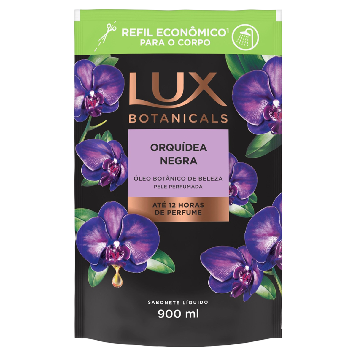 SAB LUX LIQ 900ML ORQUIDEA NEGRA SACHÊ RF (12)