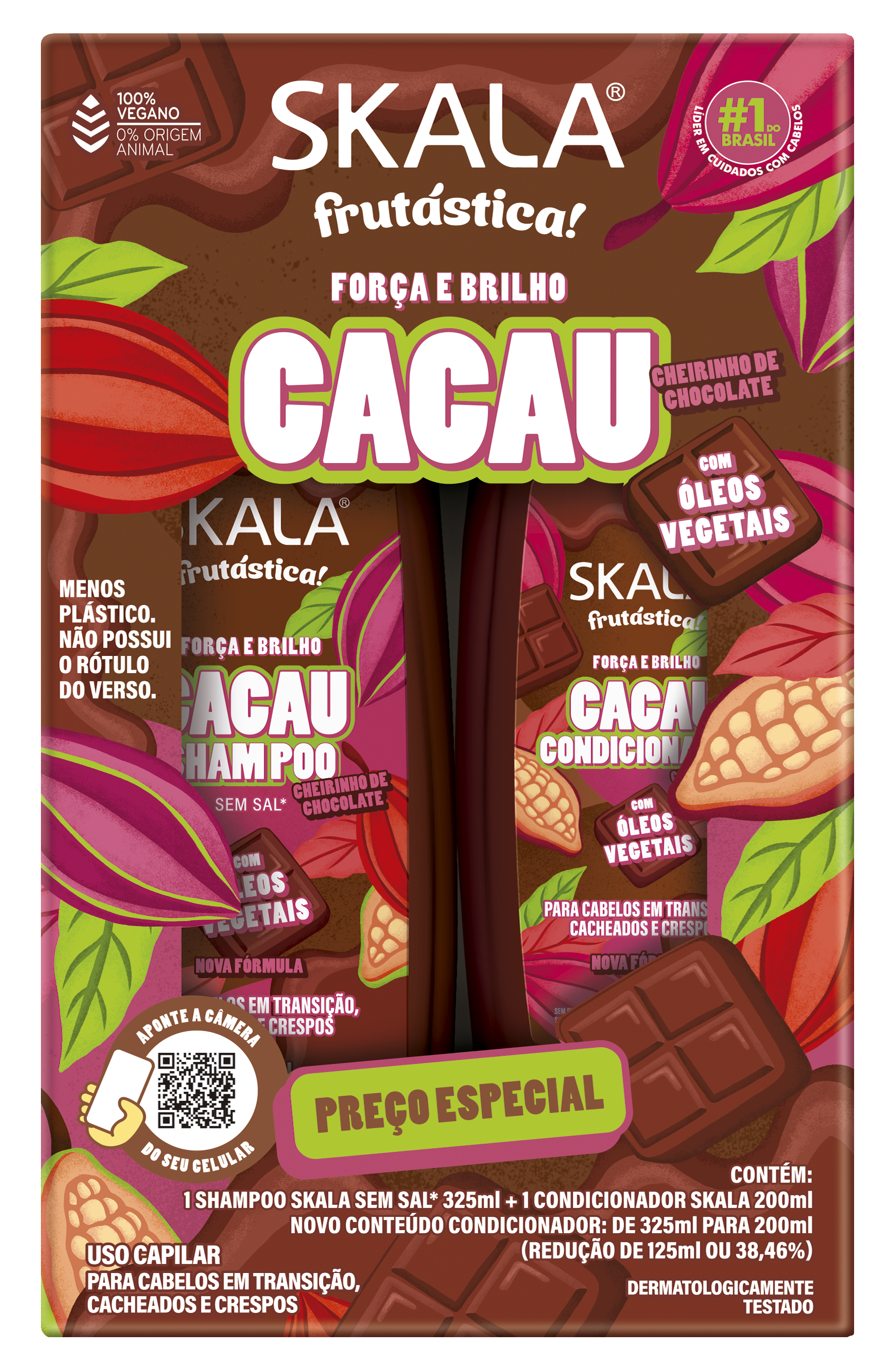 KIT SKALA SH+COND 325ML/200ML CACAU (6)