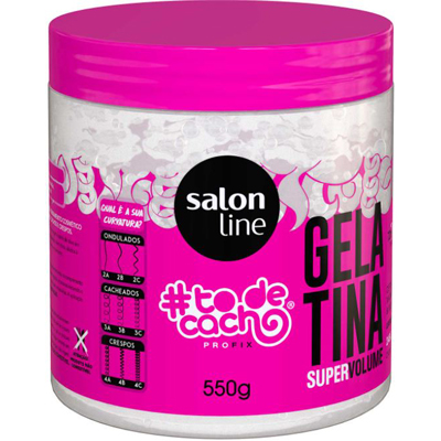 GELATINA SALON LINE 550G TODECACHO SUPER VOLUME (6)