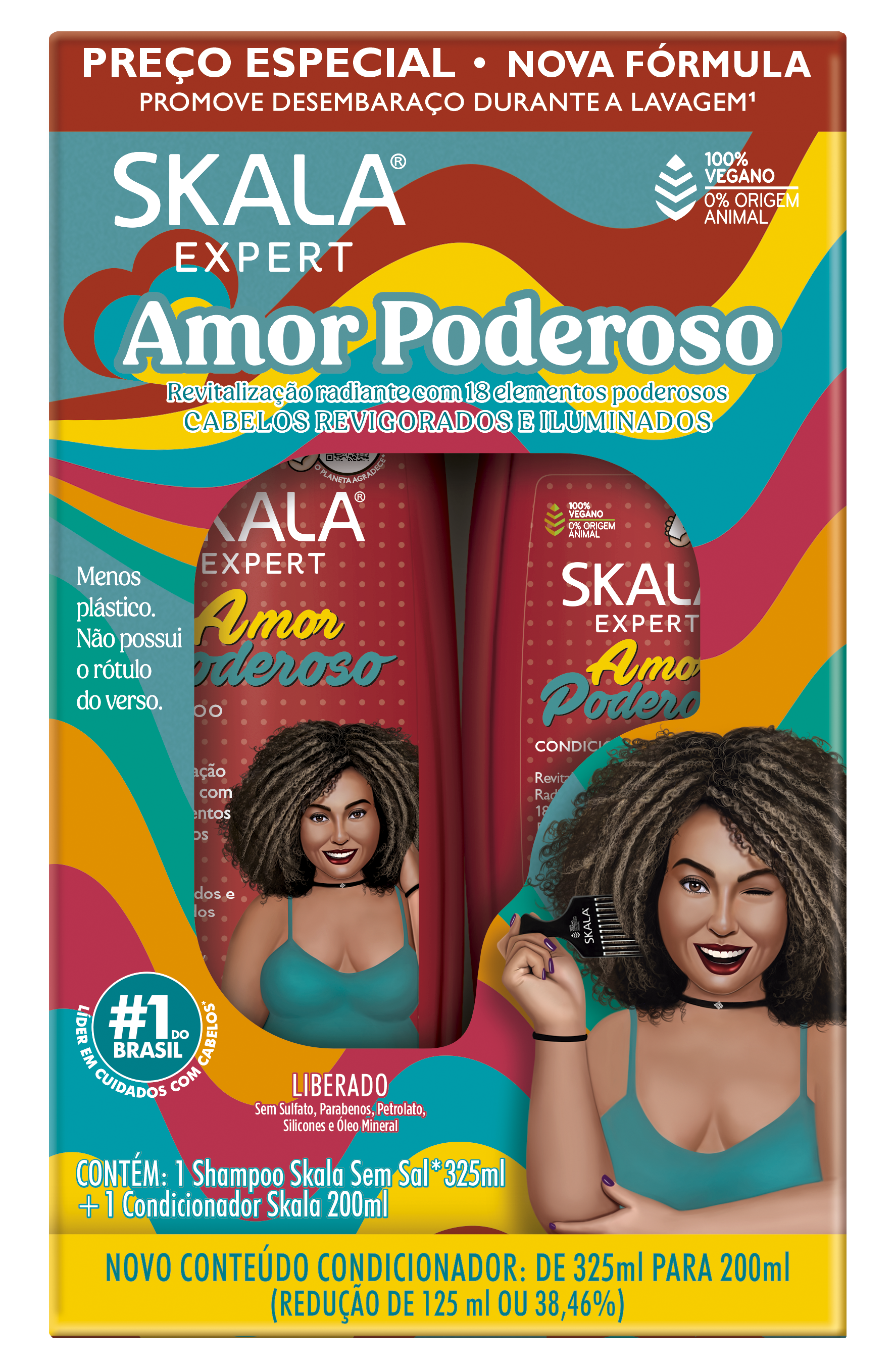 KIT SKALA SH+COND 325ML/200ML AMOR PODEROSO (6)