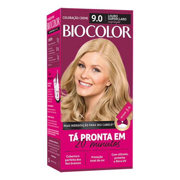 TINT BIOCOLOR 9.0 MK LOURO SUPER CLARO 20MIN (12)