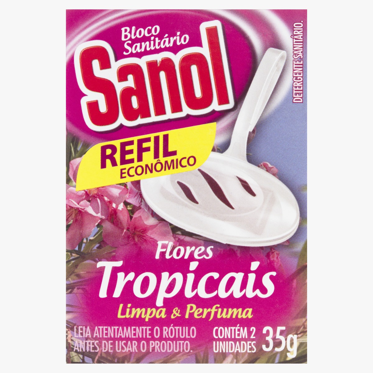 PEDRA SANITARIA SANOL 35G REFIL FLORES TROPIC REFIL (24)