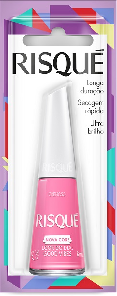 ESMALTE RISQUE BLISTER 8ML CREMOSO LOOK DIA GOOD VIBES (144)