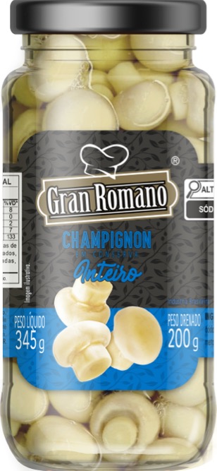CHAMPIGNON GRAN ROMANO 200G VIDRO INTEIRA (12)
