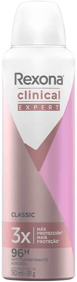 DES REXONA AERO 150ML/90G CLINICAL FEM CLASSIC (12)