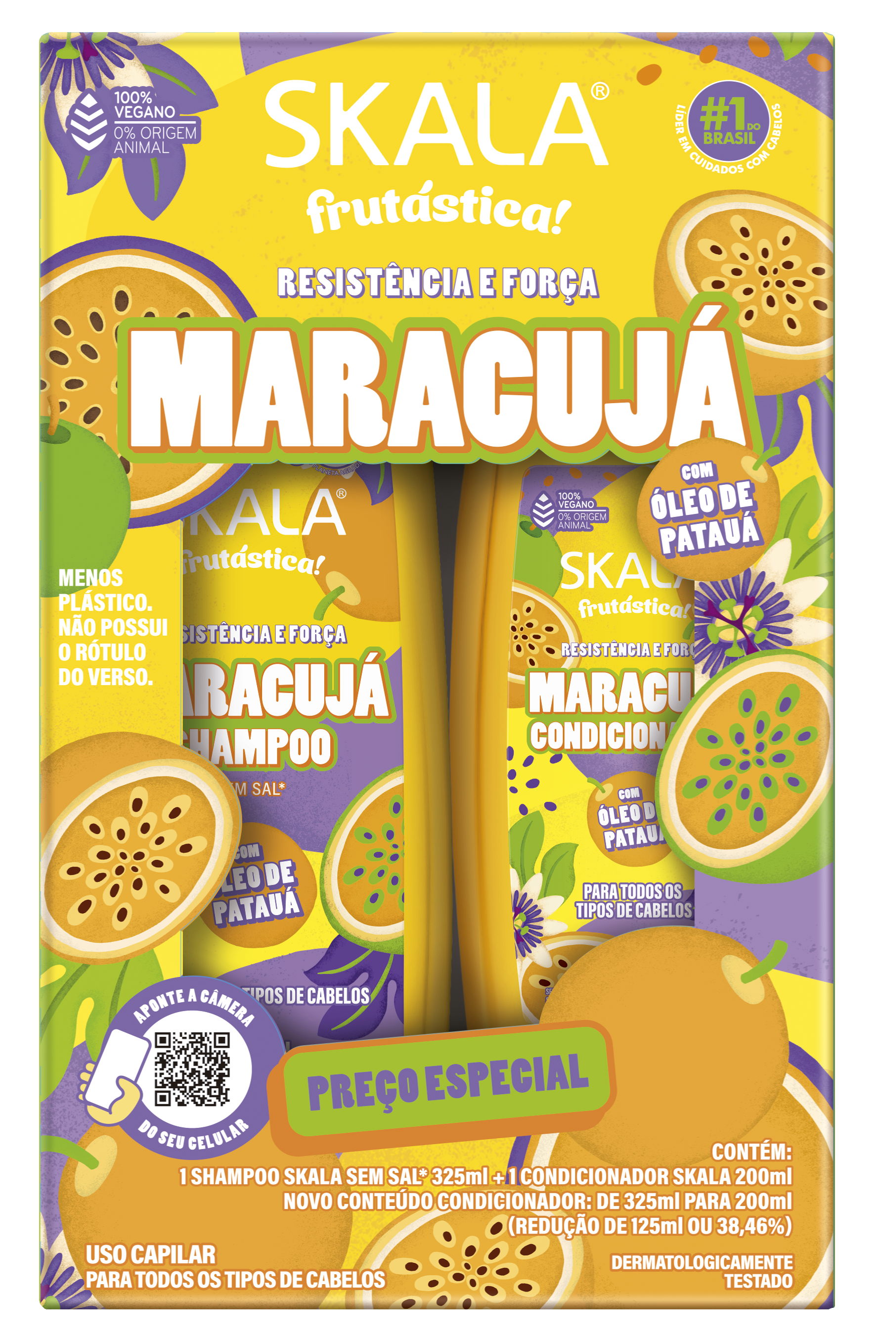 KIT SKALA SH+COND 325ML/200ML MARACUJA (6)