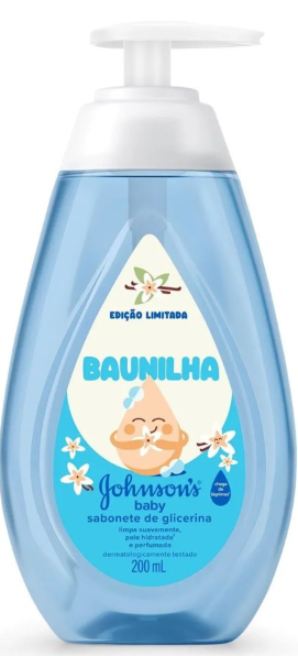 SABONETE LIQUIDO JOHNSON BABY 200ML BAUNILHA (12)