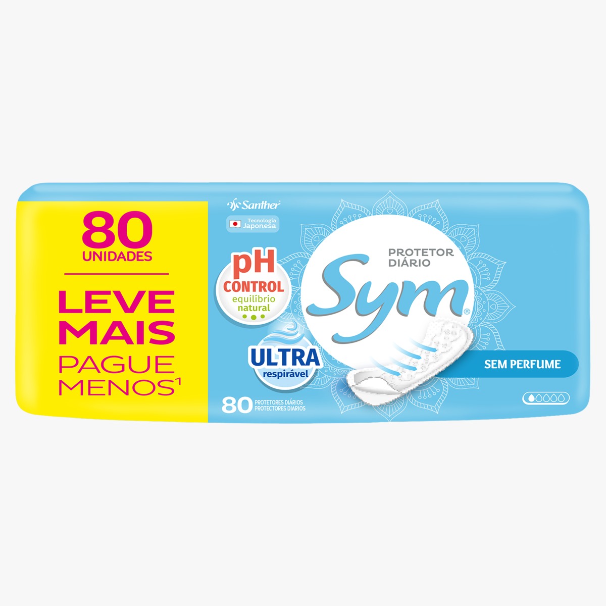 ABS SYM PROT DIARIO 80UN S/PERFUME L+P- (10)