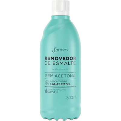 REMOVEDOR ACETONA FARMAX 500ML ARGAN (12)
