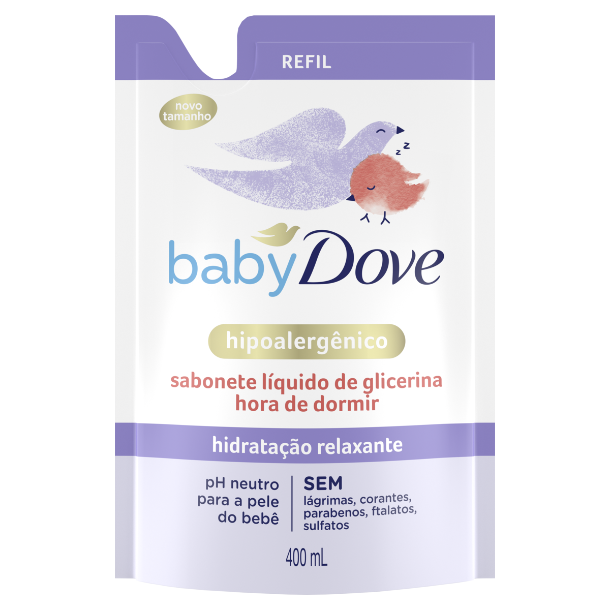 SAB LIQ 400ML GLICERINA DOVE BABY SACHÊ RF(12)