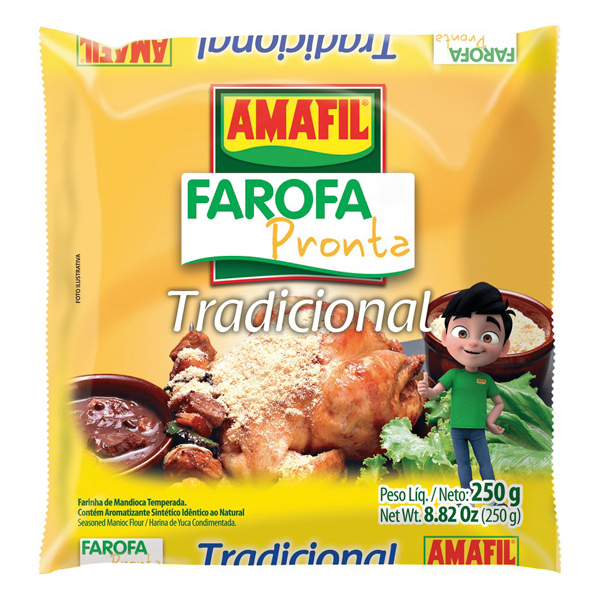 FAROFA MANDIOCA AMAFIL 250G TRADICIONAL (10)