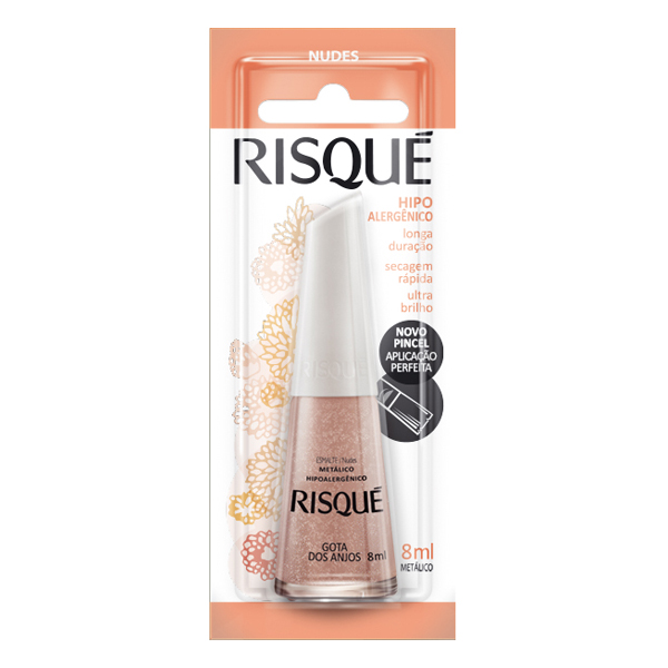 ESMALTE RISQUE BLISTER 8ML METALICO GOTA DOS ANJOS (144)