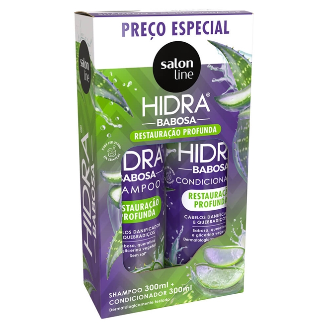 KIT SH 300ML+COND 200ML SALON LINE BABOSA (6)