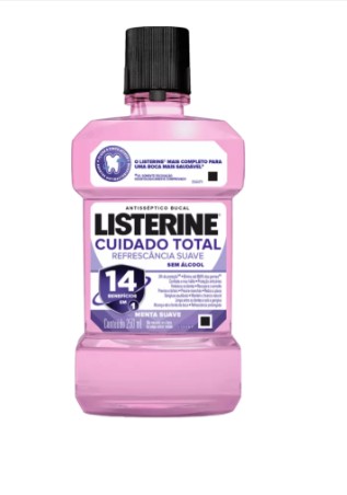 ANTISSEPTICO BUCAL LISTERINE 250ML CUIDADO TOTAL ZERO ALCOOL (12)