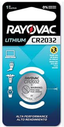 PILHA RAYOVAC CR2032 3V 1UN (6)