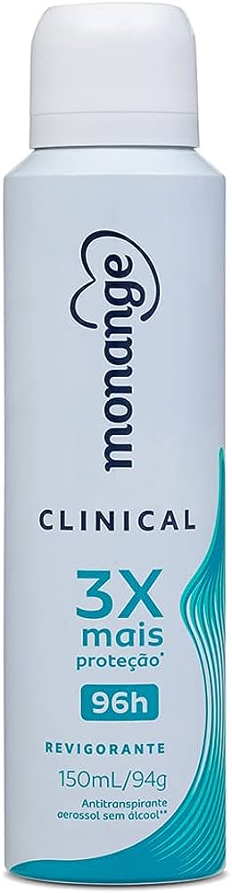 DESODORANTE AEROSSOL MONANGE 150ML FEMININO CLINICAL REVIGORANTE (12)