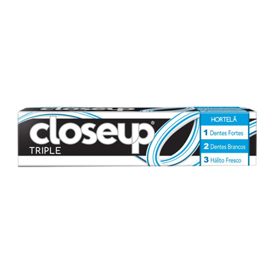 CREME DENTAL CLOSE UPARA 070G TRIPLE HORTELA (72)