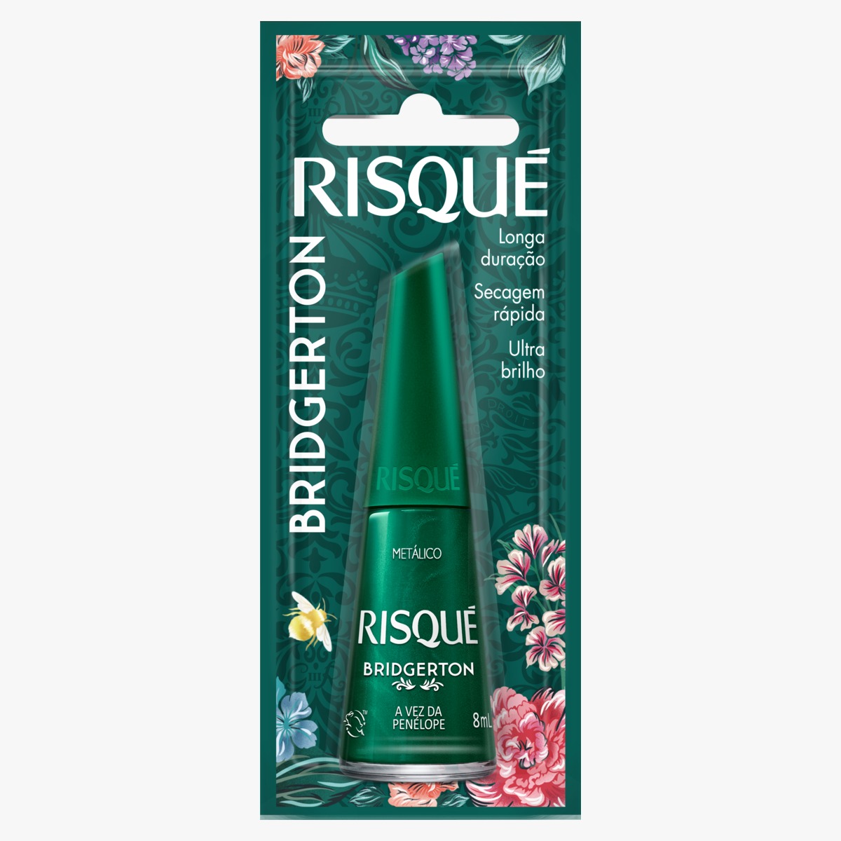 ESMALTE RISQUE BLISTER 8ML METALICO BRIDGERTON VEZ PENELOPE (144)