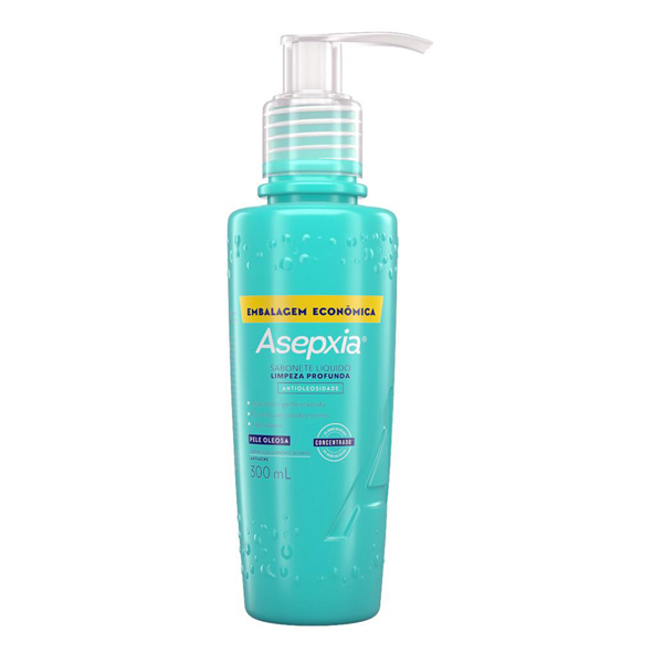 SAB LIQ ASEPXIA 300ML LIMPEZA PROFUNDA (12)