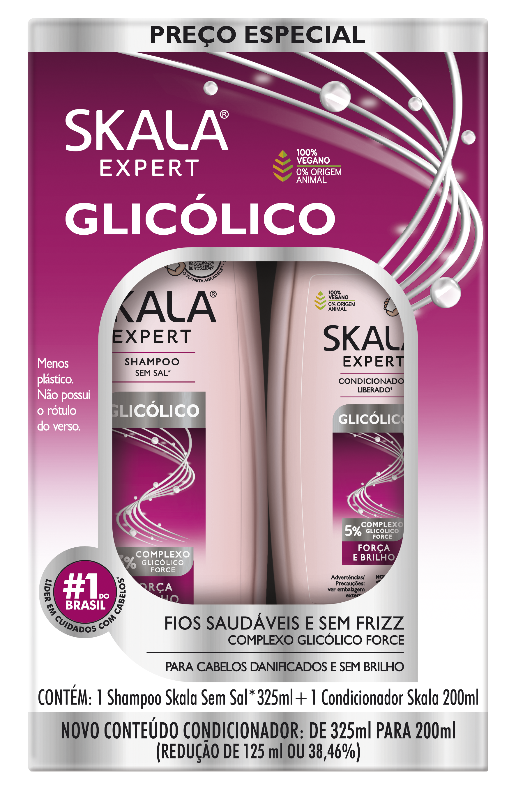 KIT SKALA SH+COND 325ML/200ML GLICOLICO (6)