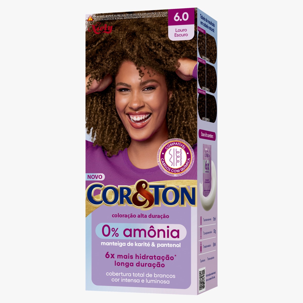 TINT NIELY COR&TON CR S/AMONIA 6.0 LOURO ESCURO (6)