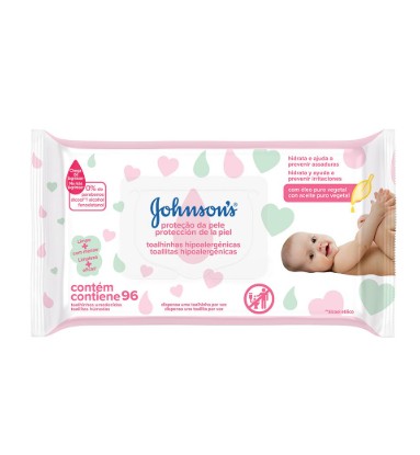 LENCO UMED JOHNSON BABY 96UN PROTEÇÃO DA PELE (12)