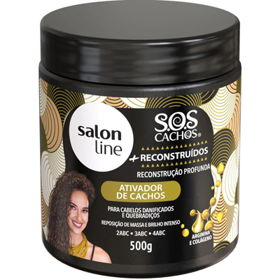 ATIVADOR SALON LINE 500G CACHOS SOS ARGININA (6)
