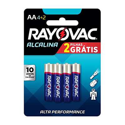 PILHA RAYOVAC ALCALINA AA L6P4UN (24)