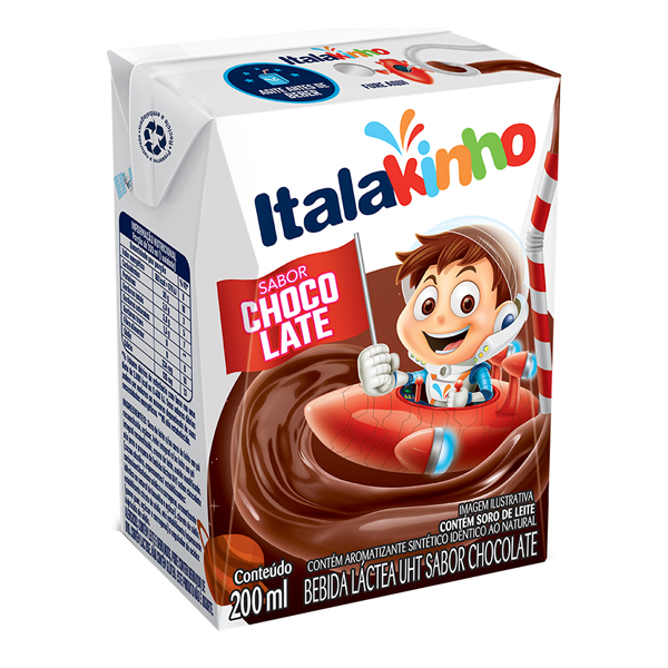 BEBIDA LACTEA CHOCOLATE ITALAKINHO TP 200ML (24)