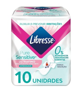 ABS LIBRESSE SUAVE ULTRAFINO C/ABAS SENSITIVE 10UN L+P- (12)