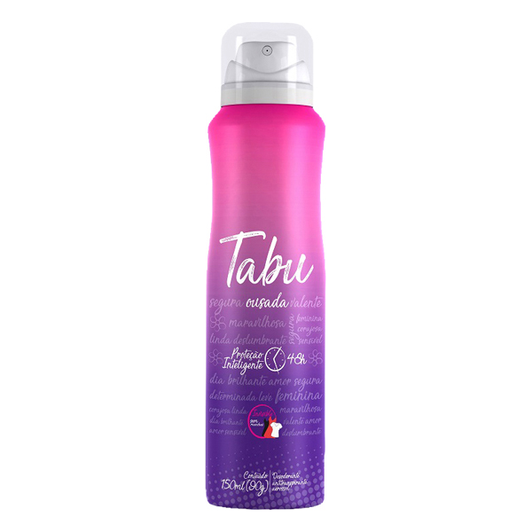 DESODORANTE AEROSSOL TABU 150ML OUSADA (12)