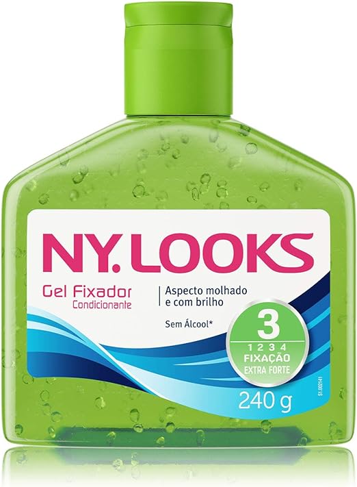 GEL FIXADOR NYLOOKS 240G FAT 3 VERDE (12)