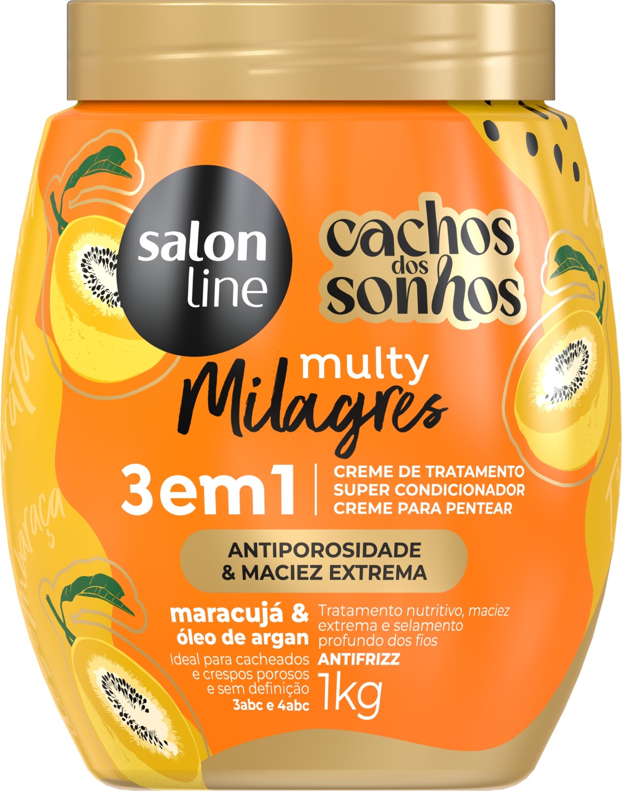 CR PENT SALON LINE 1KG CACHOS MULTY MARAVILHAS 3EM1 MARACUJA (6)