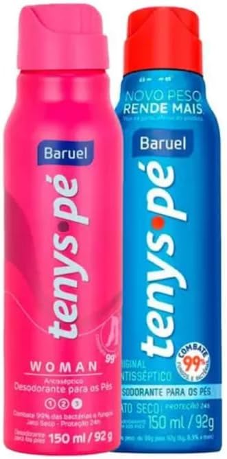 TENYS PE BARUEL AEROSSOL KIT 150ML JATO SECO ORIGINAL+WOMAN (12)