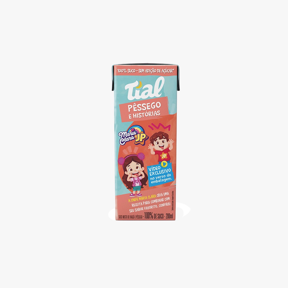SUCO TIAL 200ML KIDS MAÇA COM PESSEGO (24)