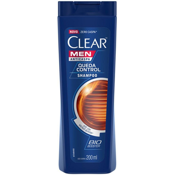 SHAMPOO CLEAR 200ML MEN QUEDA CONTROL (12)