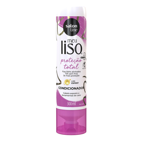 CONDICIONADOR SALON LINE 300ML MEU LISO PROTECAO TOTAL (6)