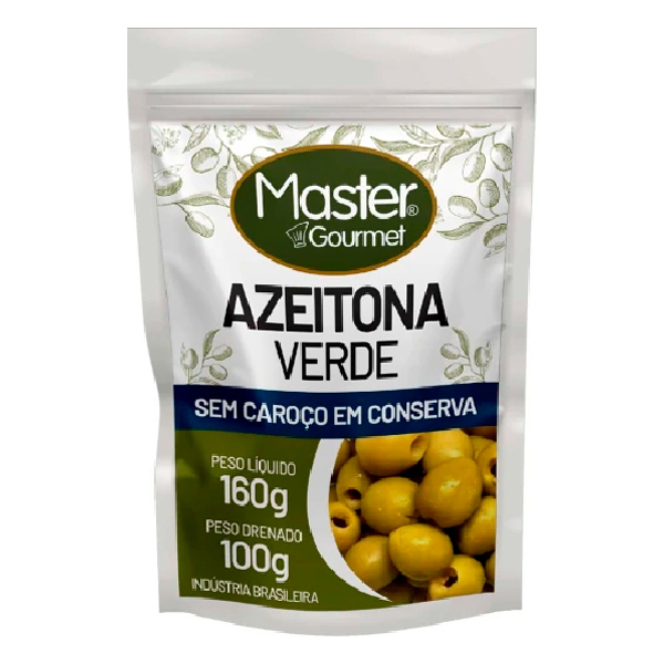 AZEITONA MASTER GOURMET SACHE S/C 100G (24)